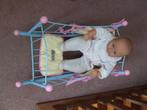 Zapf Chou Chou metalen poppenbed pop Lissi zeer net, Ophalen of Verzenden, Zo goed als nieuw, Babypop