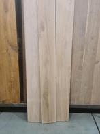 Nieuwe duoplank eiken 12+4, 22cm breed, restant (circa 20m2), Doe-het-zelf en Verbouw, Hout en Planken, Minder dan 25 mm, Nieuw