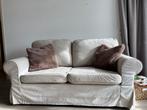 Ikea Ektorp 2 zits bank met nieuwe witte hoes, Ophalen, Tweepersoons, 75 tot 100 cm, Zo goed als nieuw