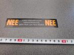 sticker Brievenbus sticker NEE NEE, Ophalen, Zo goed als nieuw