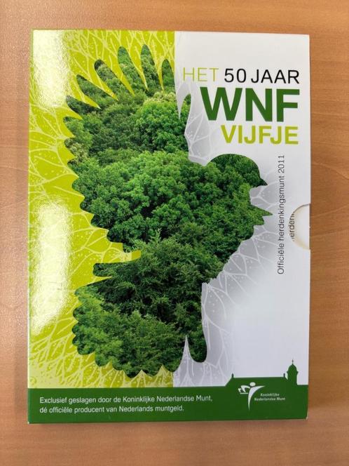 WNF vijfje proof KNM 2011, Postzegels en Munten, Munten | Nederland, Losse munt, Euro's, Koningin Beatrix, Zilver, Ophalen of Verzenden