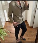 Suede colbert van Claudia Strater, Beige, Maat 42/44 (L), Ophalen of Verzenden, Zo goed als nieuw