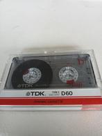 Tdk d 60 cassette, Verzenden, Overige genres, 1 bandje, Zo goed als nieuw