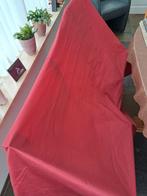 te koop mooie rode effen gordijnen  en  bewerkte gordijnen, Ophalen of Verzenden, Zo goed als nieuw, 200 cm of meer, 200 cm of meer