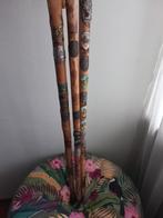 Wandelstok (kromhaak) met schildjes, Diversen, Wandelstokken, Ophalen, Gebruikt