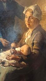 Oud Schilderij Bernard de Hoog 100x80 nageschilderd, Ophalen