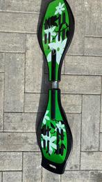 Waveboard groen bloemen, Sport en Fitness, Skateboarden, Gebruikt, Ophalen, Waveboard