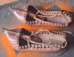 Antieke  leren schoenen.  Ca 1800/1850. * Zie tekst., Ophalen, Dames