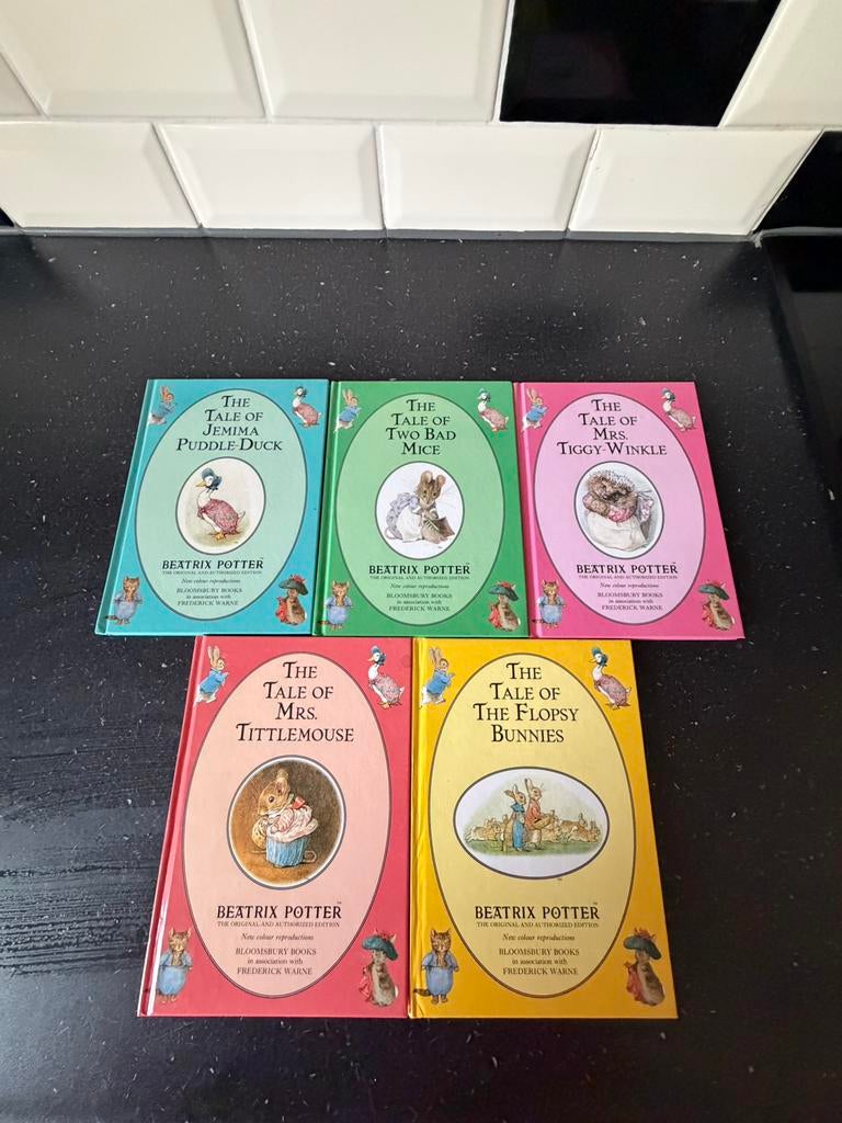 Beatrix Potter luxe kinderboeken – set van 5 (hardcover), Ophalen of Verzenden, Zo goed als nieuw, Fictie algemeen