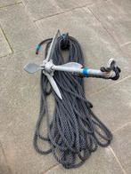 anker met ankerlijn, Ophalen of Verzenden, Zo goed als nieuw, Ankeren en Afmeren, Zeilboot of Motorboot