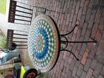 Bistro tuinmeubels tafel 2 stoelen mozaïek, Tuin en Terras, Tuinsets en Loungesets, Ophalen, Zo goed als nieuw