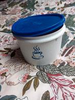 Tupperware koffie bus, Huis en Inrichting, Ophalen of Verzenden, Zo goed als nieuw, Blauw, Bus of Trommel