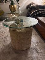 Vintage Mactan bijzettafel, Huis en Inrichting, Ophalen, Overige materialen, Gebruikt, 50 tot 75 cm