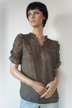 MY JEWELLERY Prachtige Bruine Romantische Blouse S 36, My Jewellery, Bruin, Ophalen of Verzenden, Zo goed als nieuw