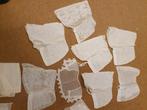 Partij heel oude antieke knipmutsjes en kanten kraagjes, Ophalen of Verzenden