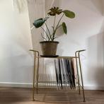 Vintage goudkleurig audiomeubel, Huis en Inrichting, Woonaccessoires | Krantenbakken en Lectuurbakken, Ophalen, Zo goed als nieuw