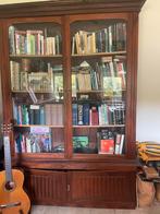 Koloniale Teakhouten Boekenkast Indonesië, Ophalen, Gebruikt, 200 cm of meer, 150 tot 200 cm