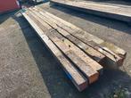 6 hardhouten 12x12 cm palen lengte 5 meter, Ophalen, 250 cm of meer, Palen