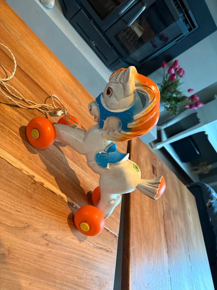 Vintage Trekpaard Speelgoed, Antiek en Kunst, Antiek | Speelgoed, Ophalen of Verzenden