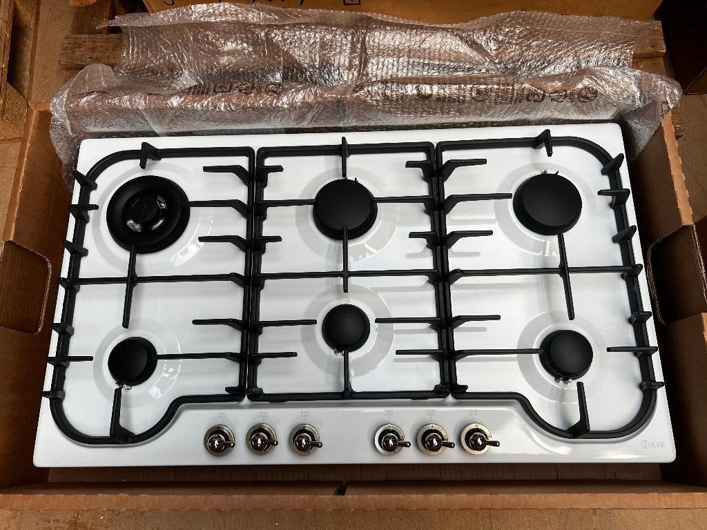 ILVE Nostalgie Inbouw gaskookplaat 90cm - HCB906CN/WHC, Witgoed en Apparatuur, Kookplaten, Nieuw, Inbouw, Gas, 5 kookzones of meer