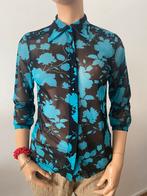 King Louie blouse M /38 zwart blauw, Maat 38/40 (M), Blauw, Ophalen of Verzenden, Zo goed als nieuw