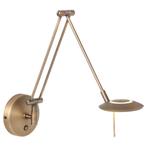 Steinhauer wandlamp, messing brons, Huis en Inrichting, Lampen | Wandlampen, Ophalen of Verzenden, Zo goed als nieuw, Metaal