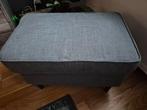 Voetenbank grijs, Huis en Inrichting, Banken | Voetenbanken en Poefen, Ophalen, 50 tot 75 cm, Zo goed als nieuw, Rechthoekig