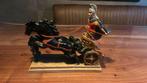 Romeins beeldje paarden gladiator strijdwagen 22 cm, Ophalen of Verzenden