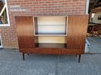 Pallisander fineer mid century vintage highboard, Huis en Inrichting, Kasten | Dressoirs, Ophalen, Gebruikt, Onbekend, Onbekend