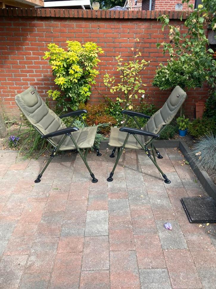 Fox karper visstoel: XL en normaal, Caravans en Kamperen, Camper-accessoires, Gebruikt, Ophalen
