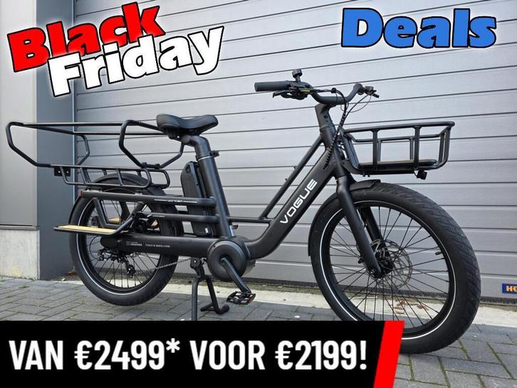 NIEUW! Vogue Wonder Longtail met Dubbele accu totaal 1074WH!, Fietsen en Brommers, Elektrische fietsen, Nieuw, Overige merken