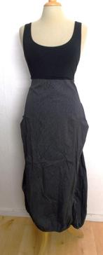 Aparte zwart/grijze overgooier jurk van Elsewhere! M, Kleding | Dames, Maat 38/40 (M), Verzenden, Zo goed als nieuw, Grijs