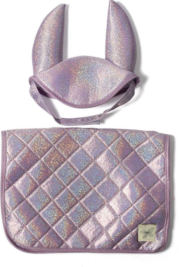 Stokpaard Zadeldekje en Glitter Muts Lila, Kinderen en Baby's, Speelgoed | Hobbelfiguren, Nieuw, Ophalen of Verzenden