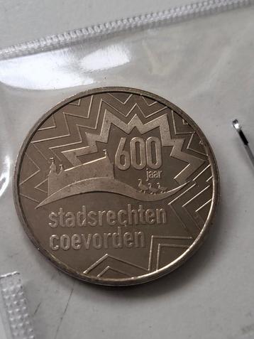 Coevorden 600 jaar stadsrechten penning beschikbaar voor biedingen