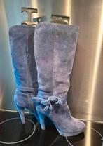 Manfield Suède Laarzen Blauw Maat 38, Manfield, Ophalen of Verzenden, Zo goed als nieuw, Blauw