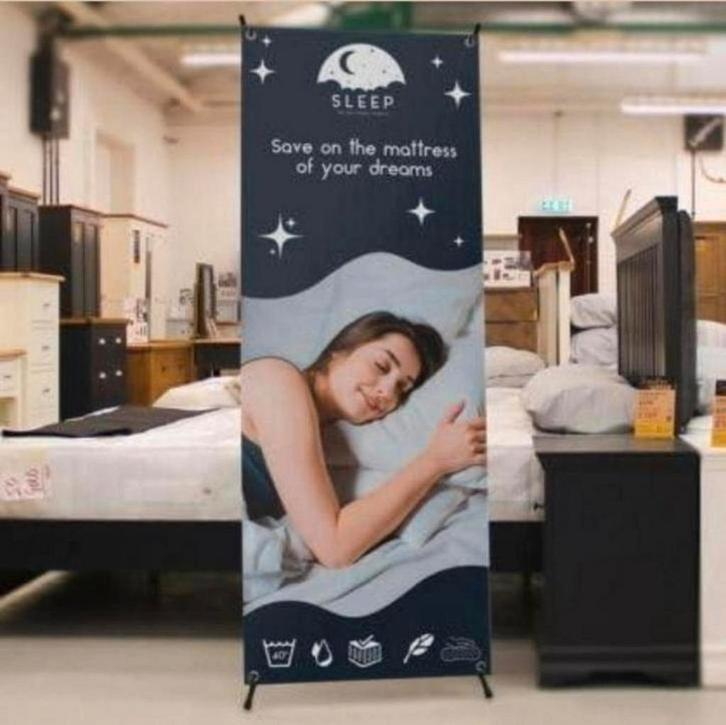 80X200cm Breed X-Banner Poster Reclame Standaard en Draagtas, Verzamelen, Posters, Nieuw, Rechthoekig Staand, Ophalen of Verzenden