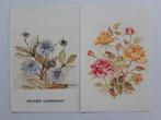 Ansichtkaarten Uitgeverij Removos vintage, bloem, 2 stuks., Verzamelen, Ophalen, 1960 tot 1980, Ongelopen, Natuur