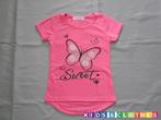 T Shirt Vlinder Sweet Roze 92, Nieuw, Meisje, Ophalen of Verzenden, Shirt of Longsleeve