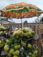 Vintage gebloemde retro parasolletje met  franje, Tuin en Terras, Parasols, Ophalen of Verzenden, Minder dan 1 meter