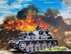 Gebouwde Panzer 4 met bemanning schaal 1:35, Hobby en Vrije tijd, Modelbouw | Auto's en Voertuigen, 1:32 tot 1:50, Gebruikt, Ophalen of Verzenden