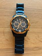 GUESS horloge blauw/goud, Overige merken, Staal, Gebruikt, Staal