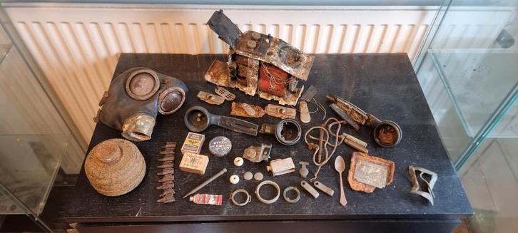 Lot Duitse Bodemvondsten WOII, Verzamelen, Militaria | Tweede Wereldoorlog, Overige soorten, Hulzen of Bodemvondsten, Duitsland