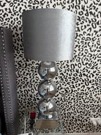 2 Zilveren Bollenlampen - 90 cm hoog met kap Eric Kuster, Ophalen, Gebruikt, Metaal