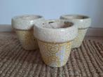 Bloempotjes geel PTMD 3 stuks, Ophalen, Rond, Binnen, Minder dan 25 cm