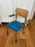 Vintage Tubax kinderstoel uit 1965, Huis en Inrichting, Stoelen, Gebruikt, Blauw, Vintage, Ophalen of Verzenden