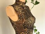 Body stocking met tijgerprint maat M body elastisch katoen, Ophalen of Verzenden, Bruin, Body of Korset