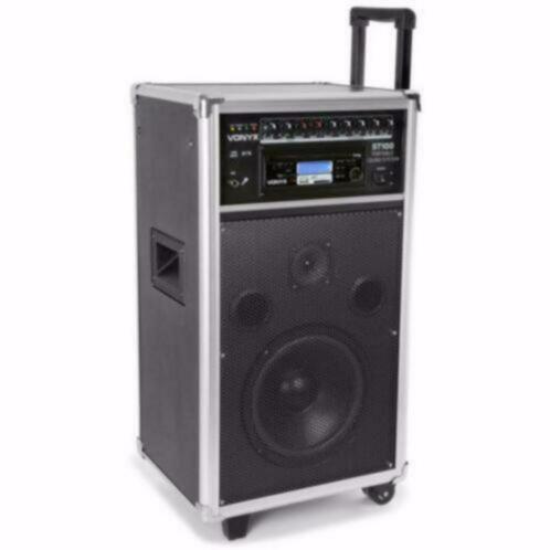 Mobiele geluids installatie met BT/CD/MP3/UHF ST-100, Audio, Tv en Foto, Karaoke-apparatuur, Nieuw, Ophalen of Verzenden