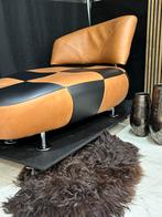 ACTIE! Leolux Kikko Stoel Rancho/Zwart Leer, Huis en Inrichting, Ophalen, Info@leolux.nl, Zo goed als nieuw, Leolux bv