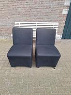 2 Zwarte Eetkamerstoelen, Gebruikt, Twee, Zwart, Ophalen of Verzenden