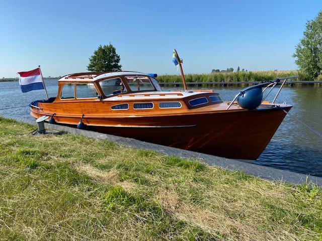 Spitgatter, prachtige Zweedse Snipa wooden boat, Watersport en Boten, Zeilen en Zeiltoebehoren, Gebruikt, Genaker, 6 meter of meer